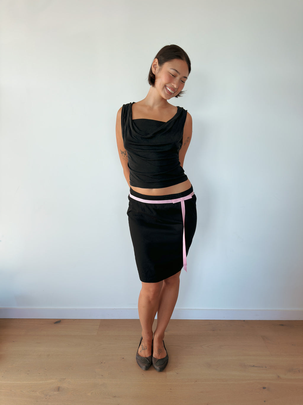 low rise midi skirt — size XS