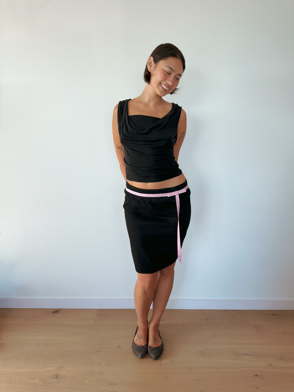 low rise midi skirt — size XS