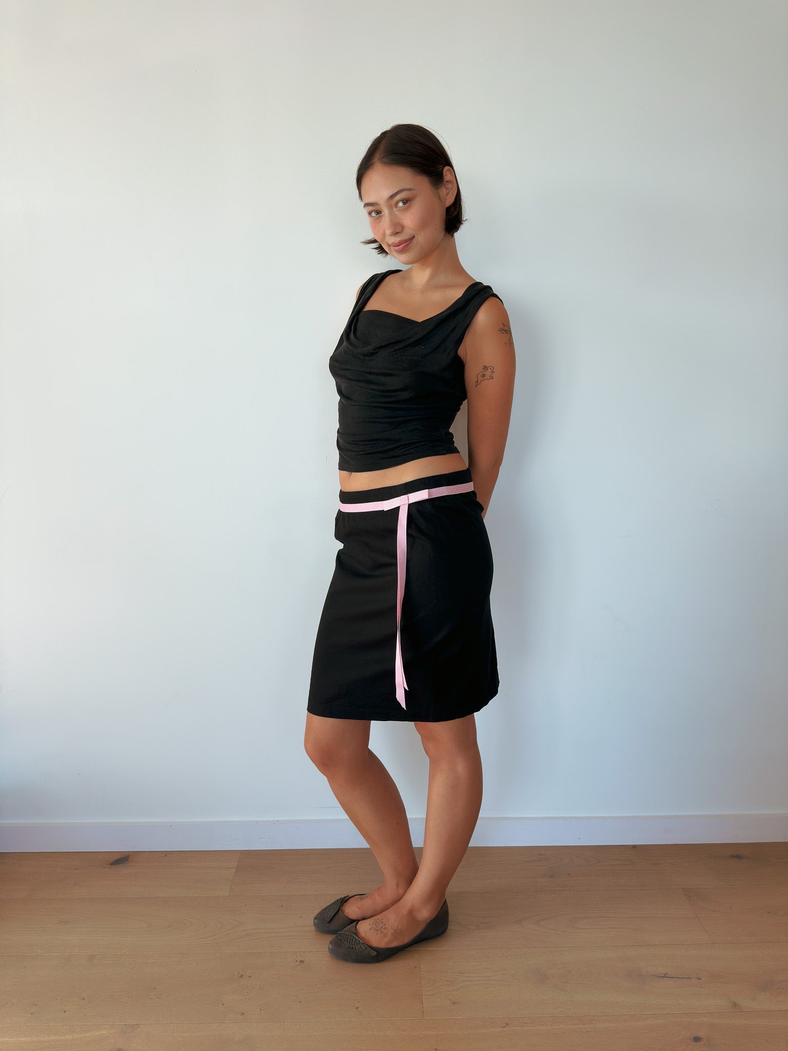 low rise midi skirt — size XS