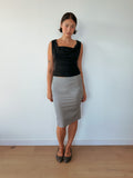 lace up midi skirt — size XS