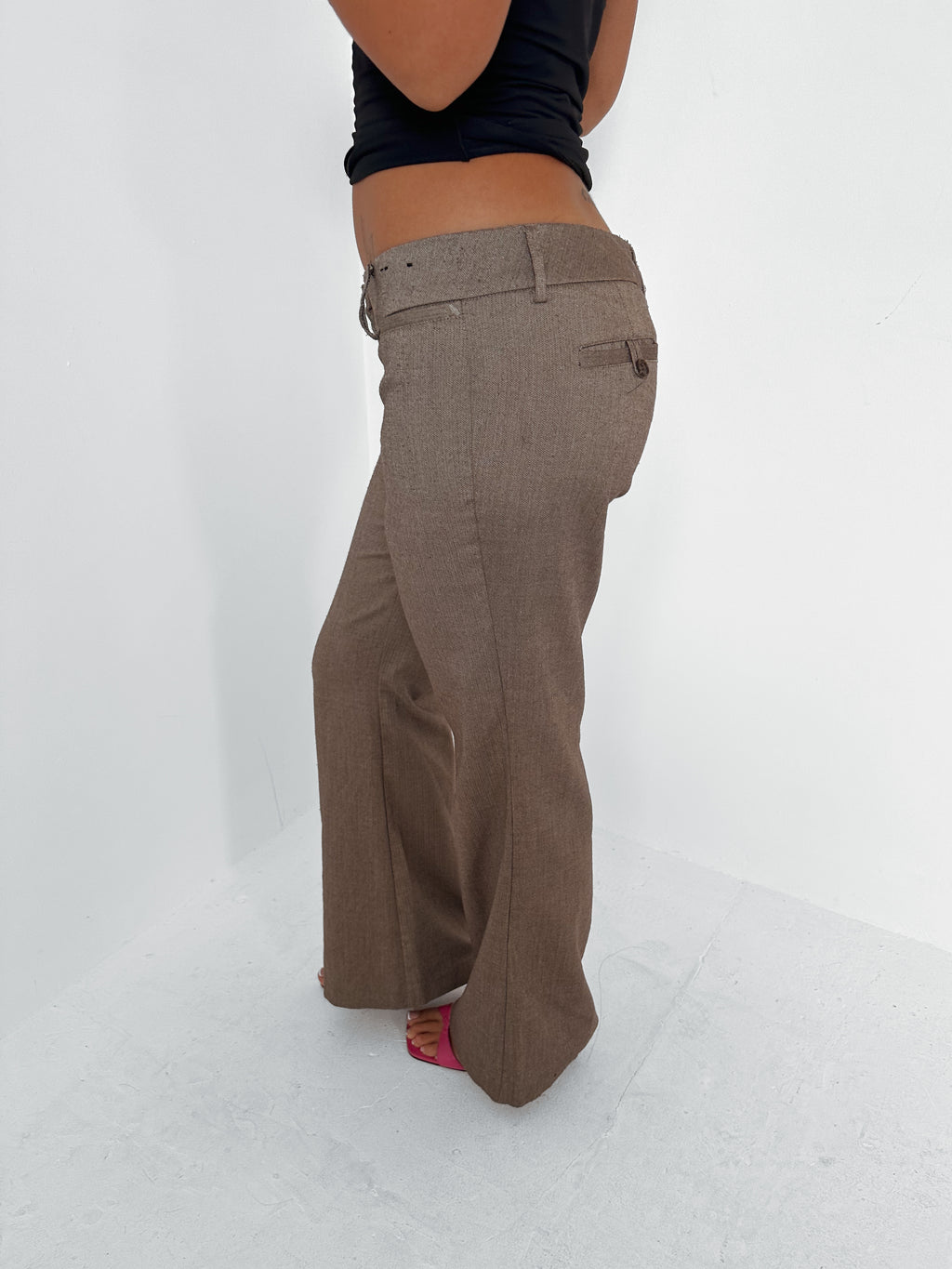 low rise trousers — size xs