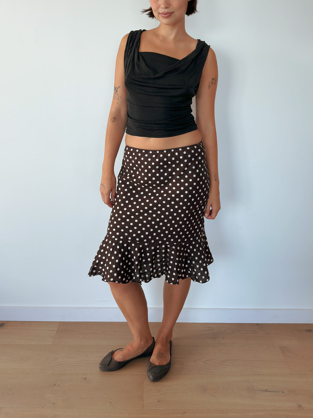 polka dot skirt — size XS-S