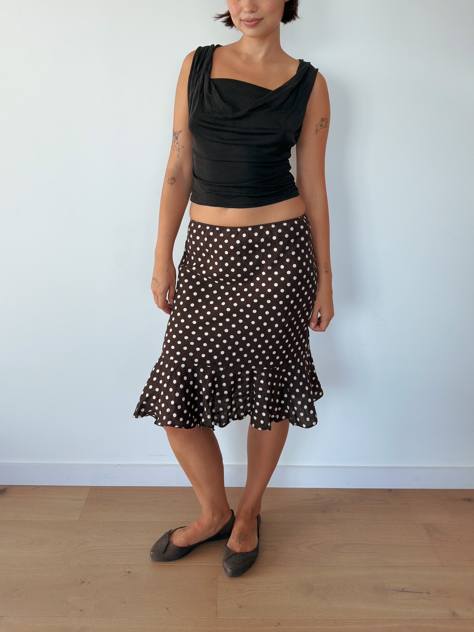 polka dot skirt — size XS-S