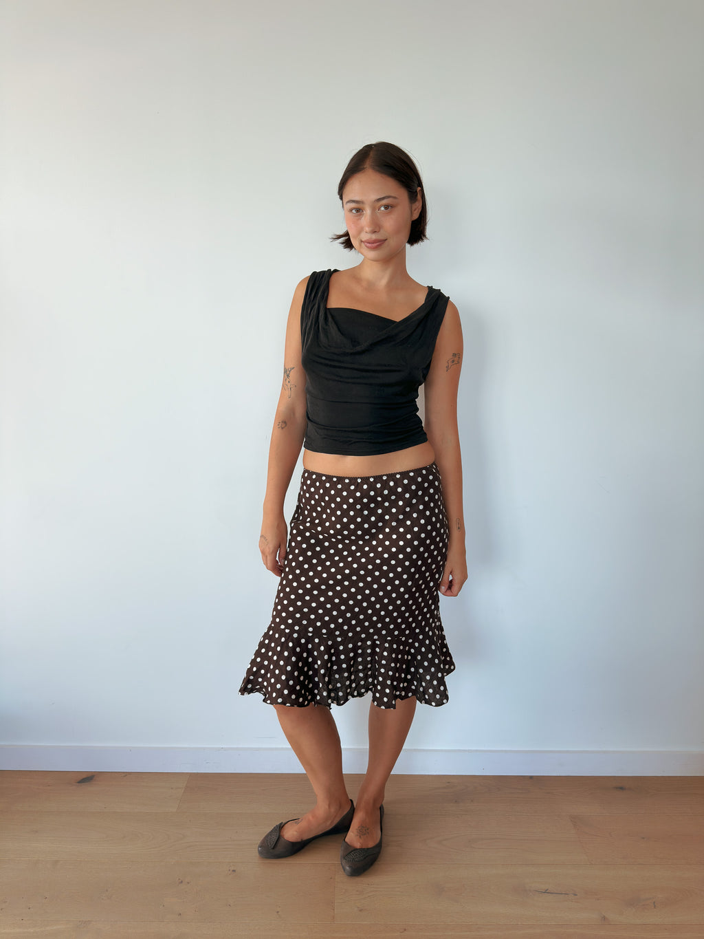 polka dot skirt — size XS-S