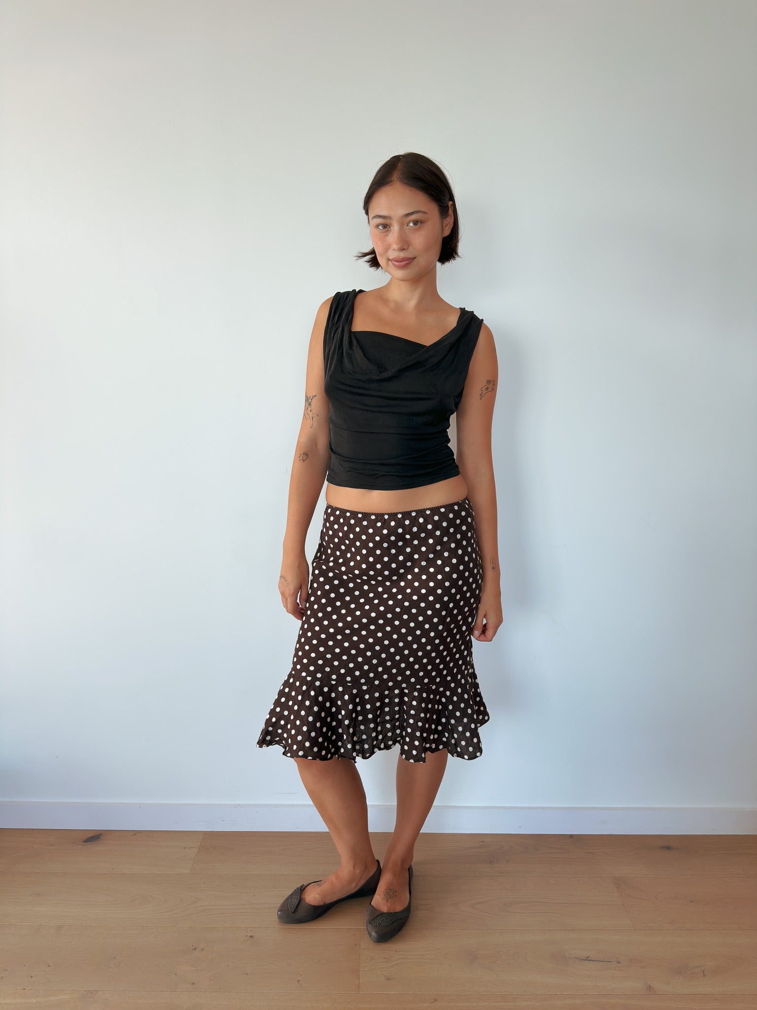 polka dot skirt — size XS-S