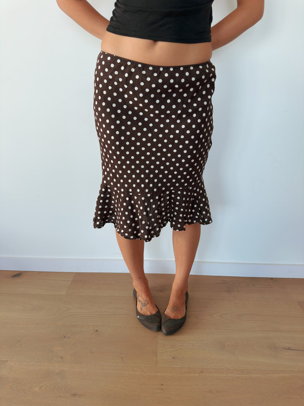 polka dot skirt — size XS-S