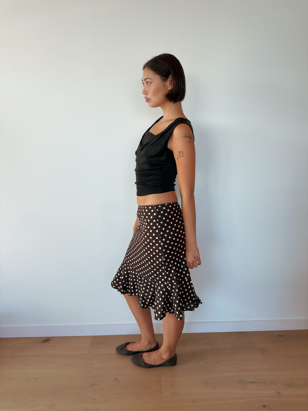 polka dot skirt — size XS-S