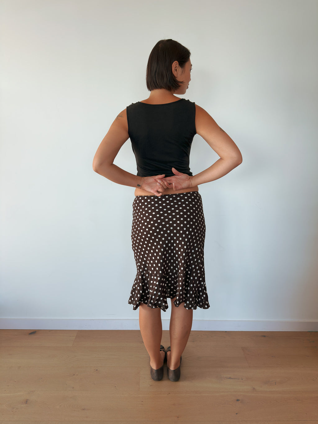 polka dot skirt — size XS-S