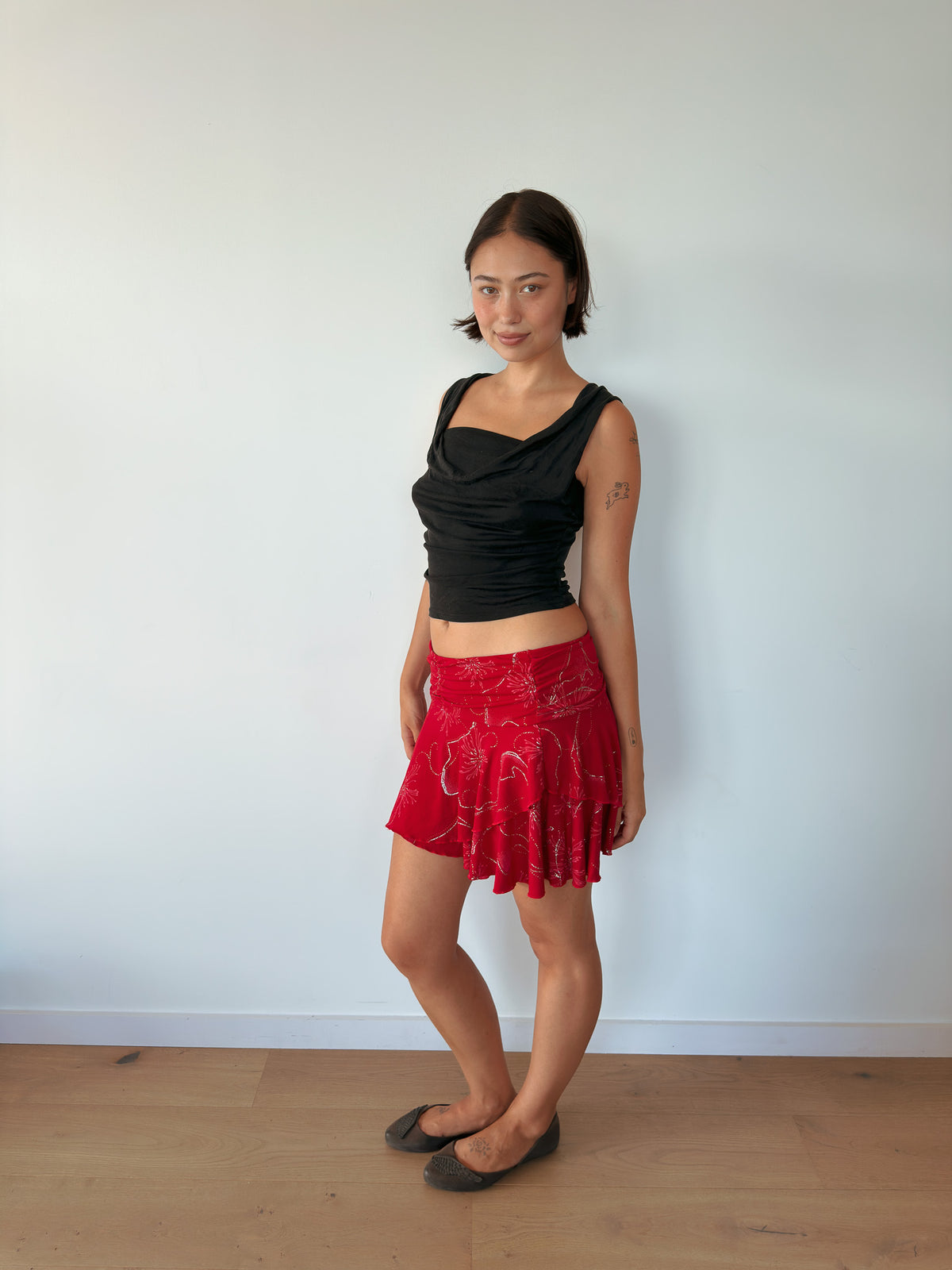 flippy mini skirt — size S