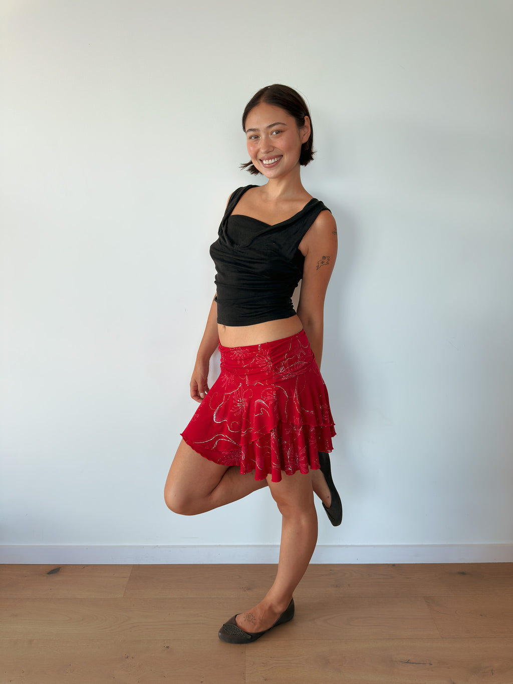 flippy mini skirt — size S