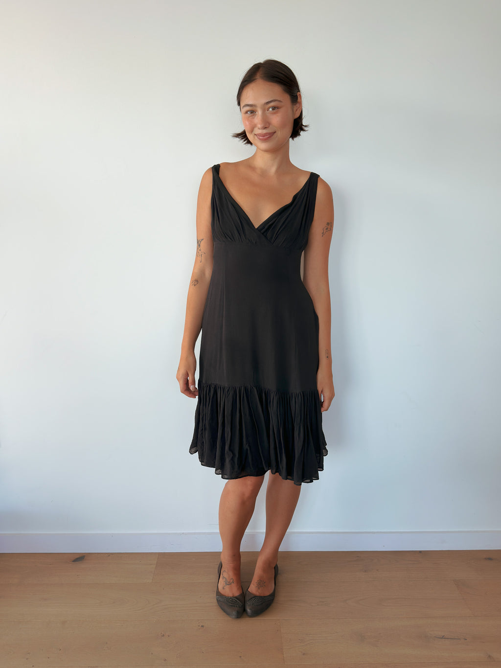 floaty midi dress — size S-M