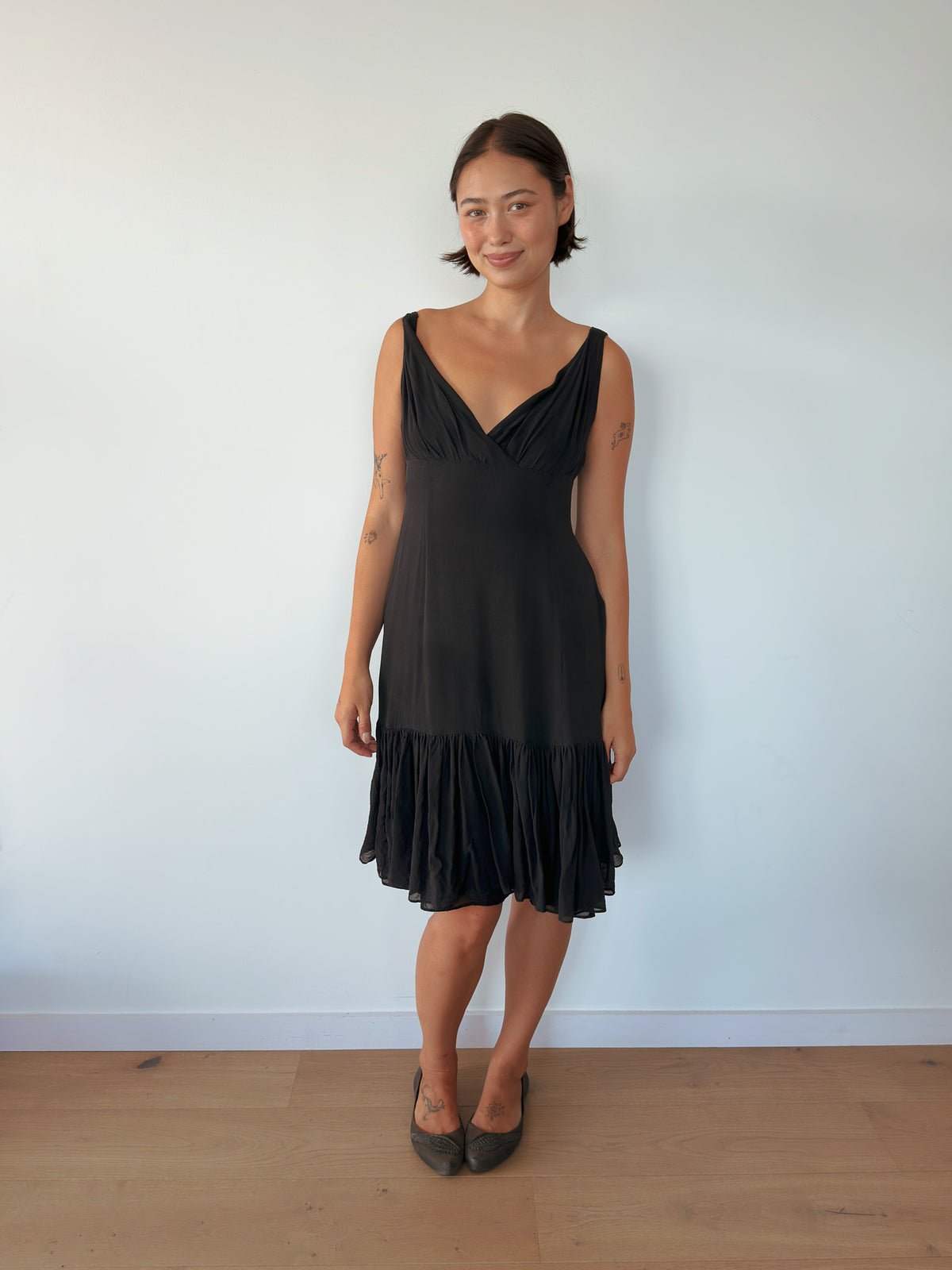 floaty midi dress — size S-M