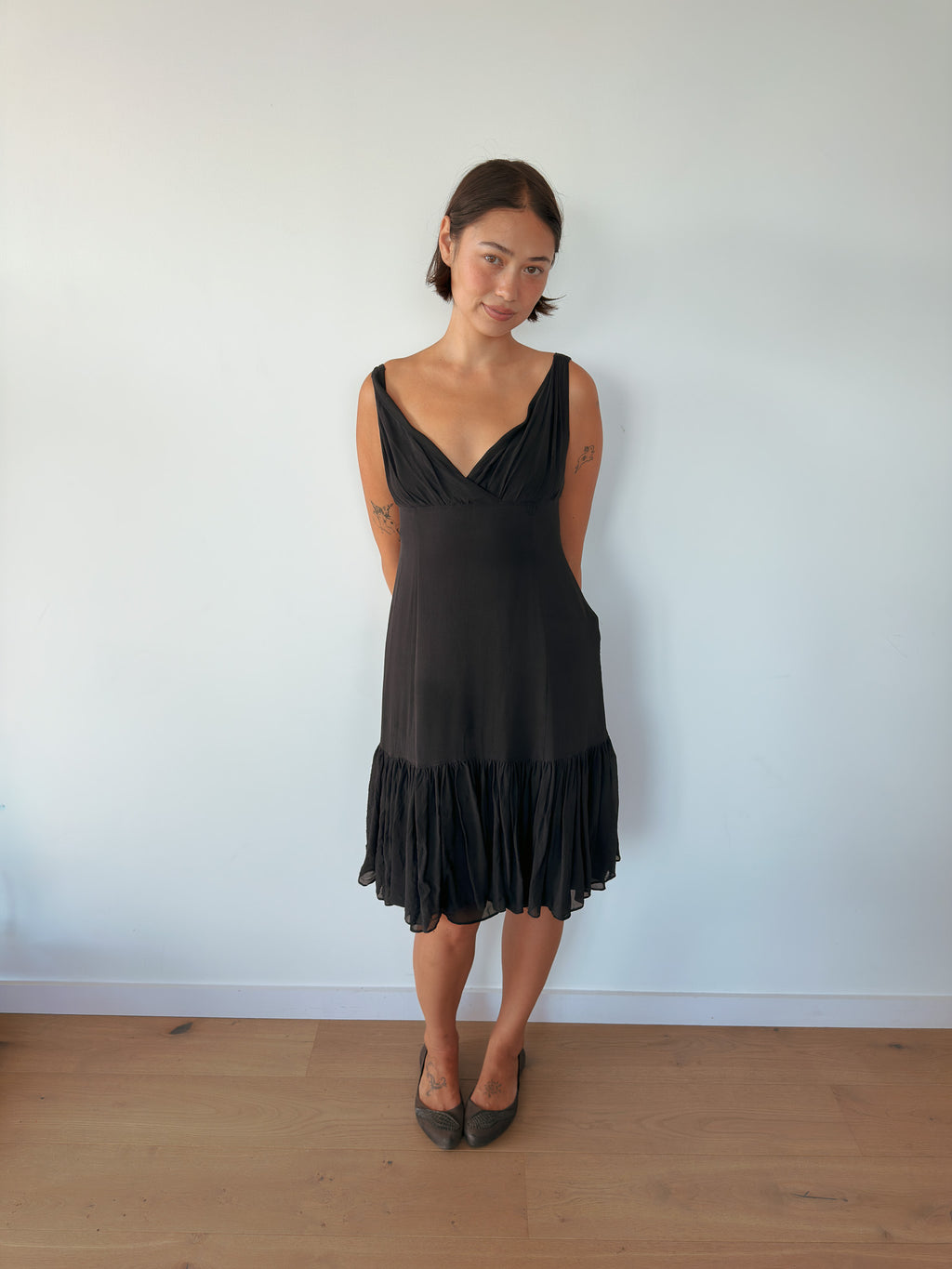 floaty midi dress — size S-M