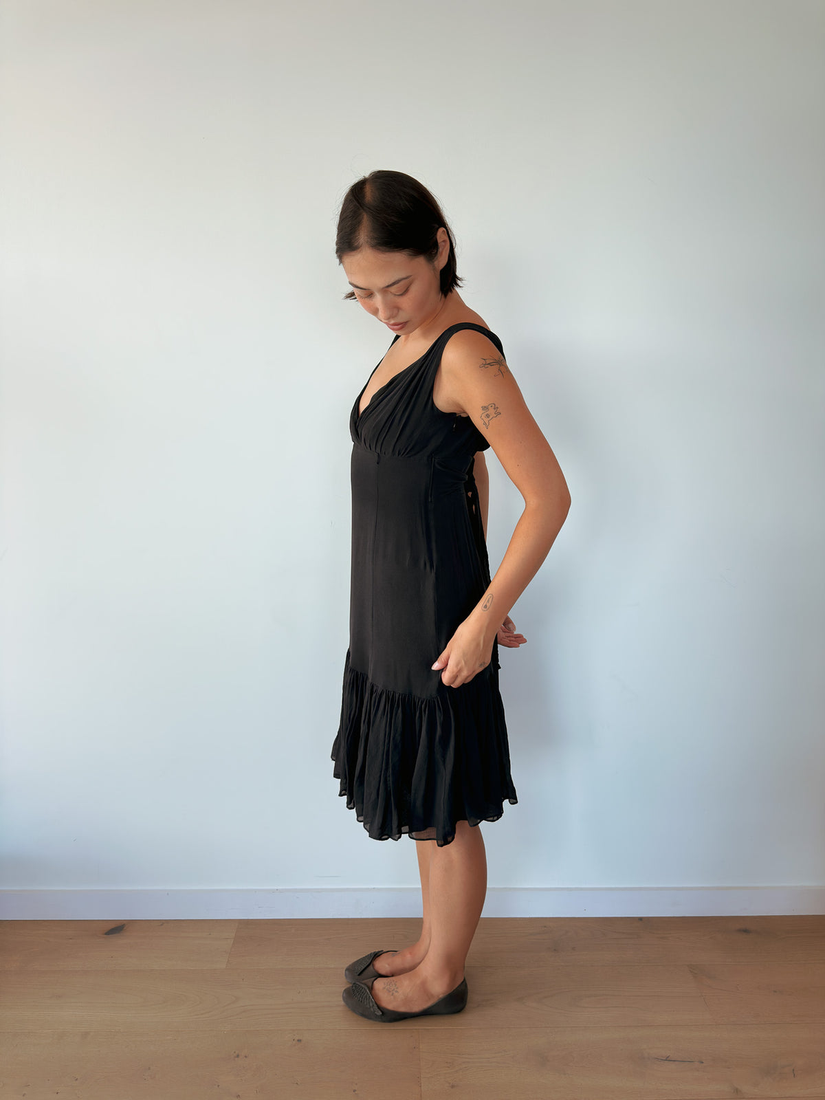 floaty midi dress — size S-M