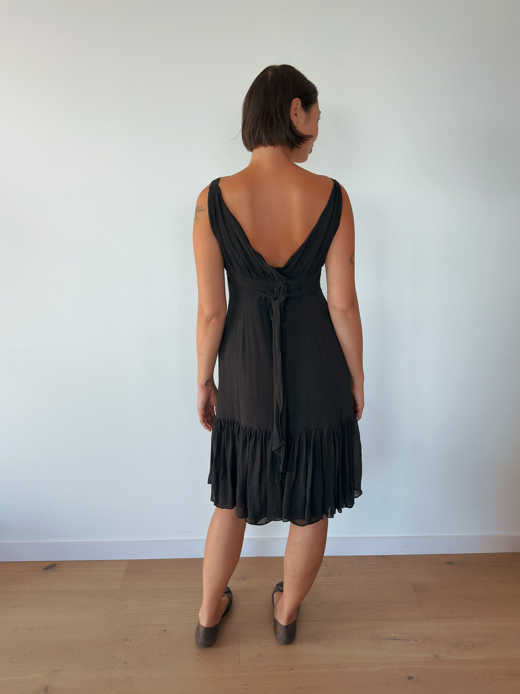 floaty midi dress — size S-M