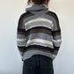 Slouchy Roll Neck Striped Knit ⋆ Size M