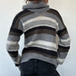 Slouchy Roll Neck Striped Knit ⋆ Size M