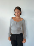 cinched knit jumper — size S