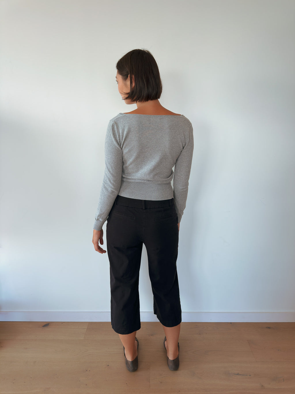 cinched knit jumper — size S