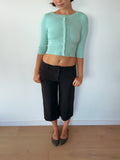 3/4 sleeve crop cardigan — size XS