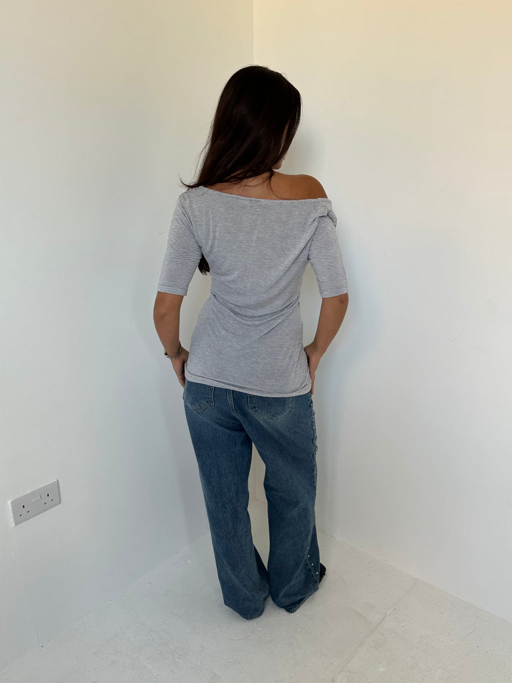 slouch stripe top — size s/m