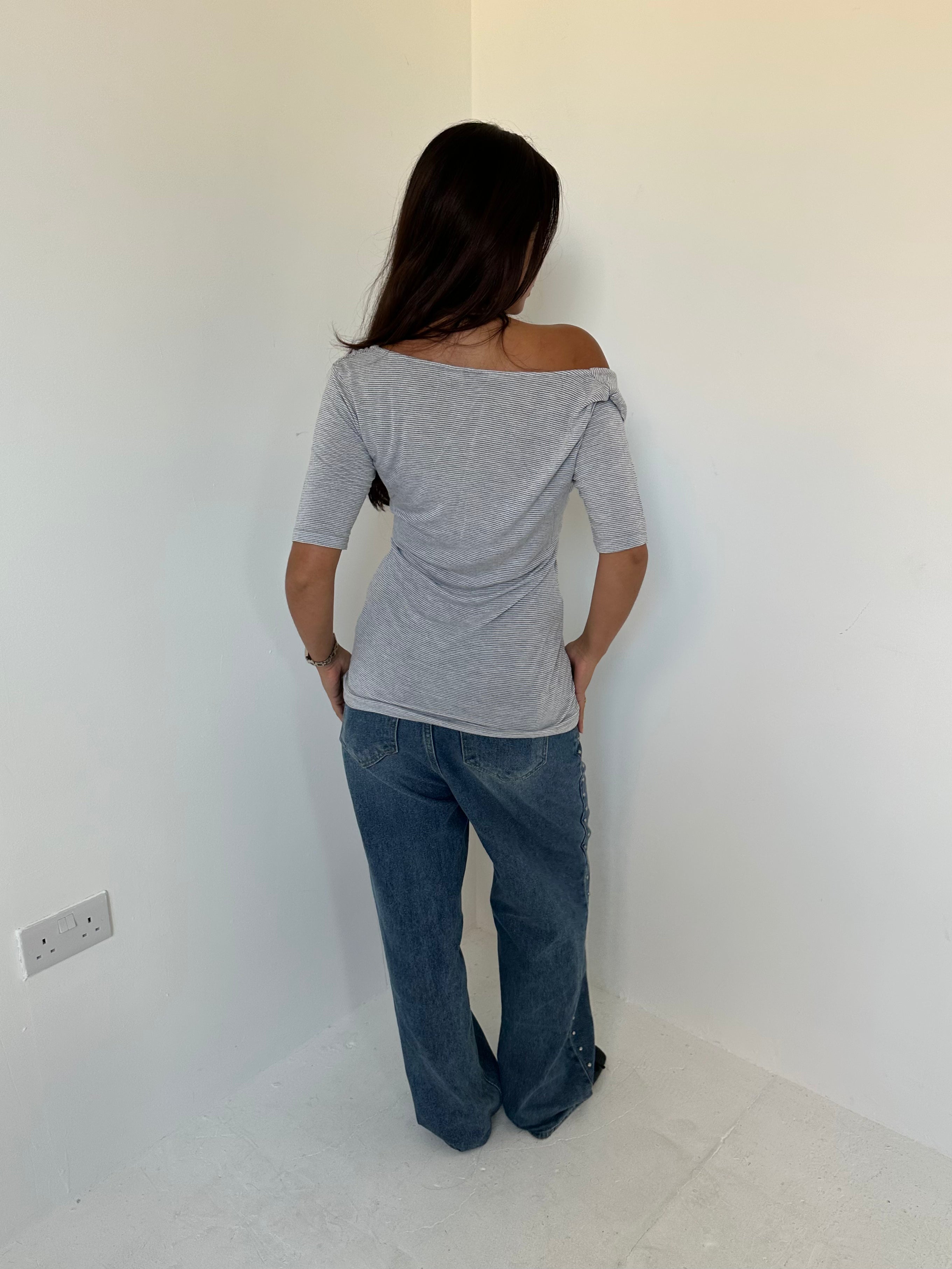 slouch stripe top — size s/m
