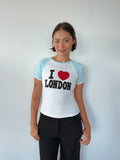 london baby tee — size XS-S