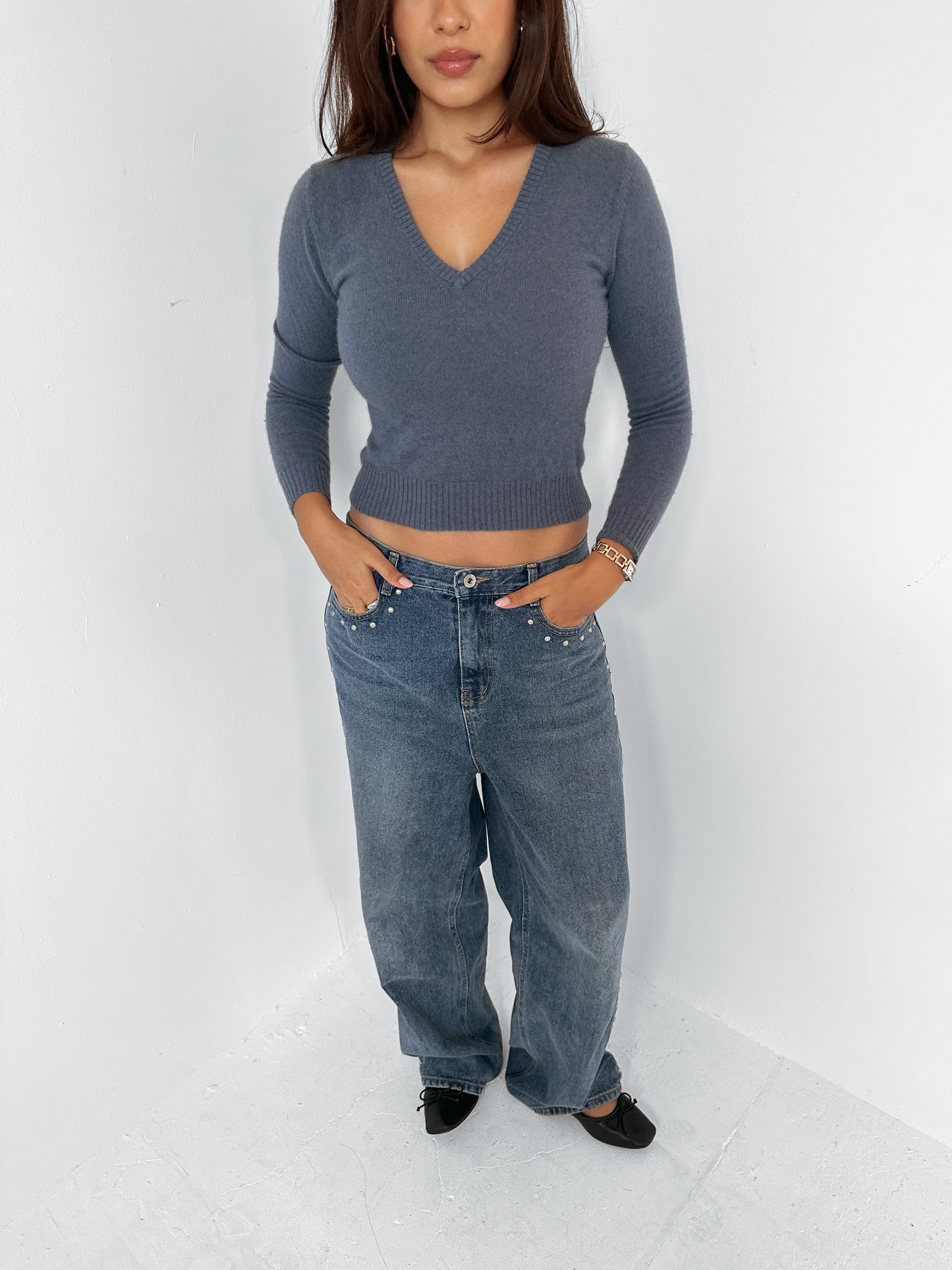 cashmere knit — size xs