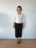 3/4 sleeve polka dot shirt — size S