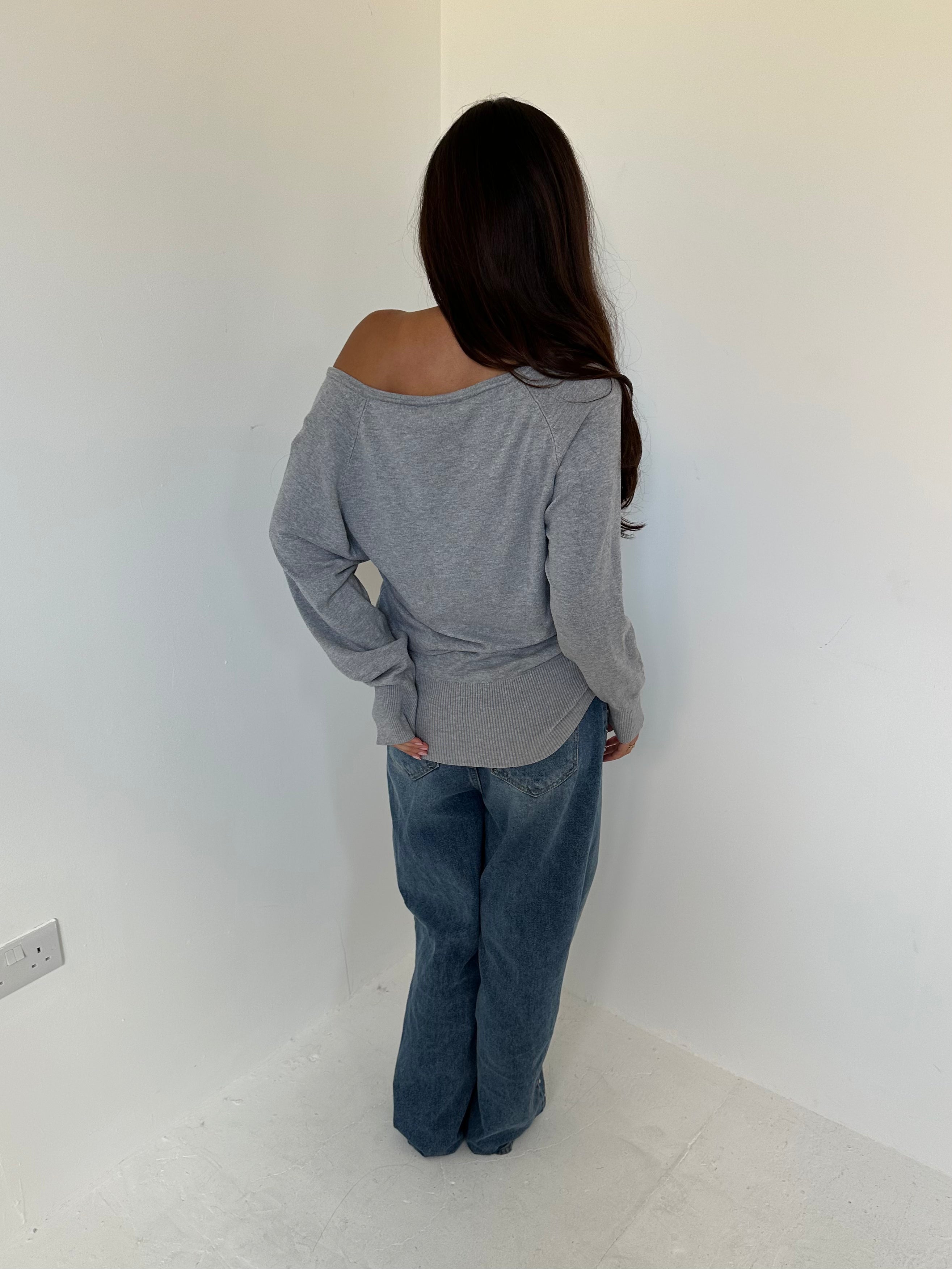 slouchy studded knit — size s/m