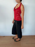 slinky halter neck top — size S