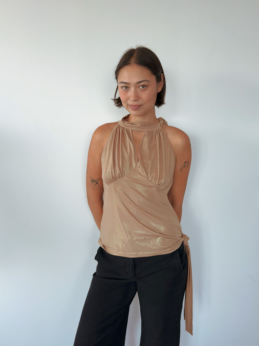 asymmetric party top — size S-M
