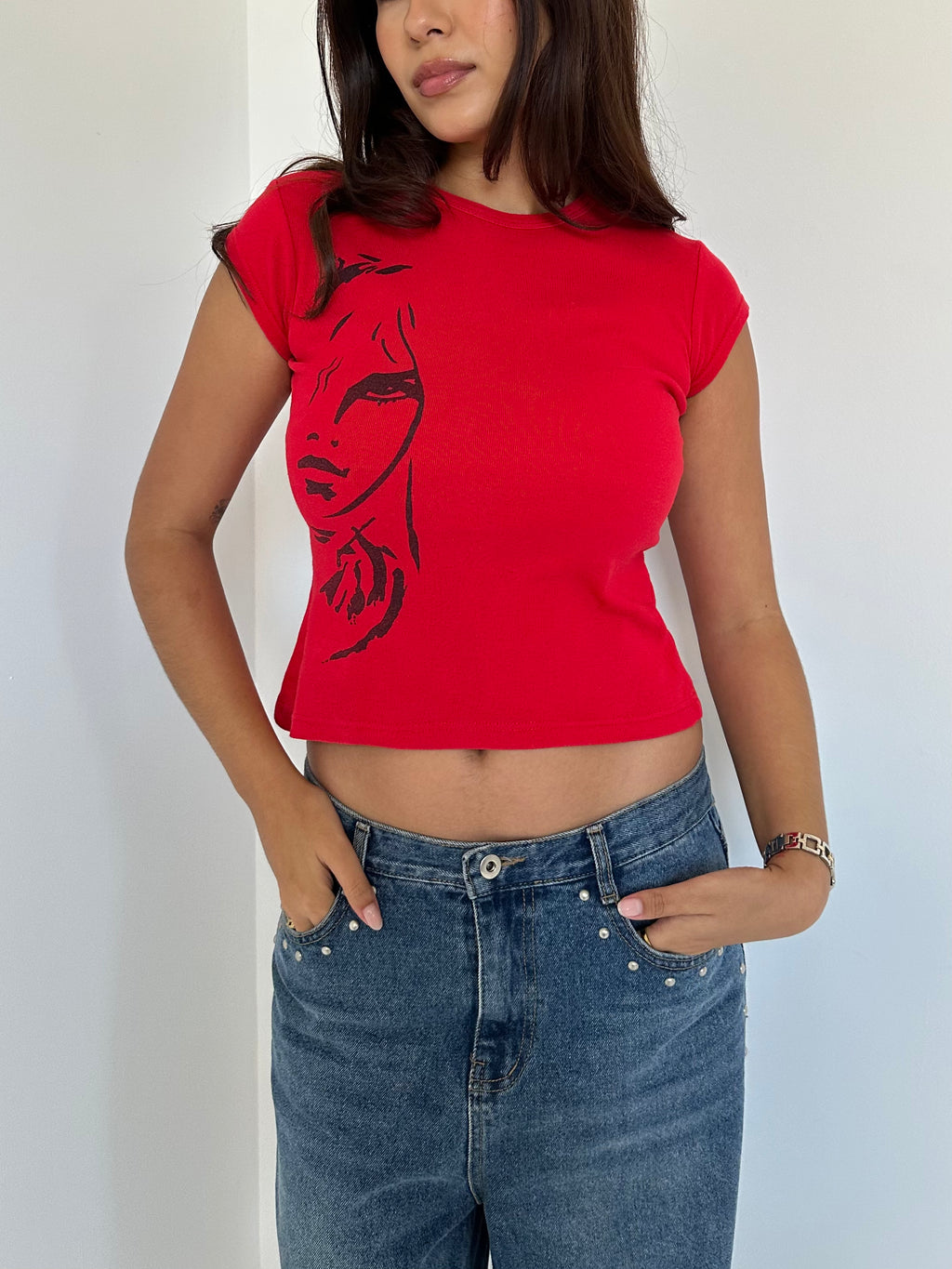 baby tee — size xs/s