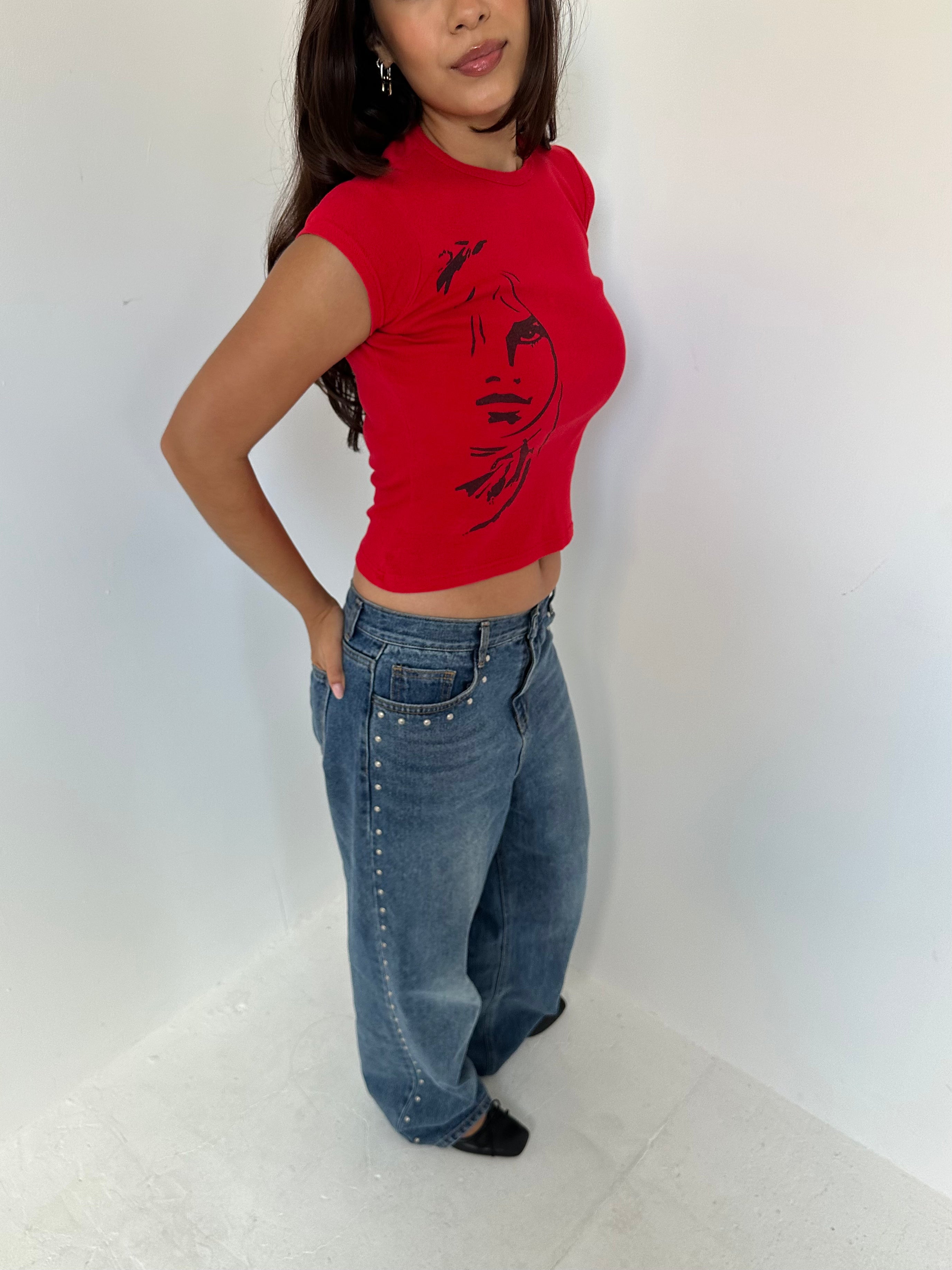 baby tee — size xs/s