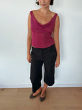 cowl neck tank top — size S