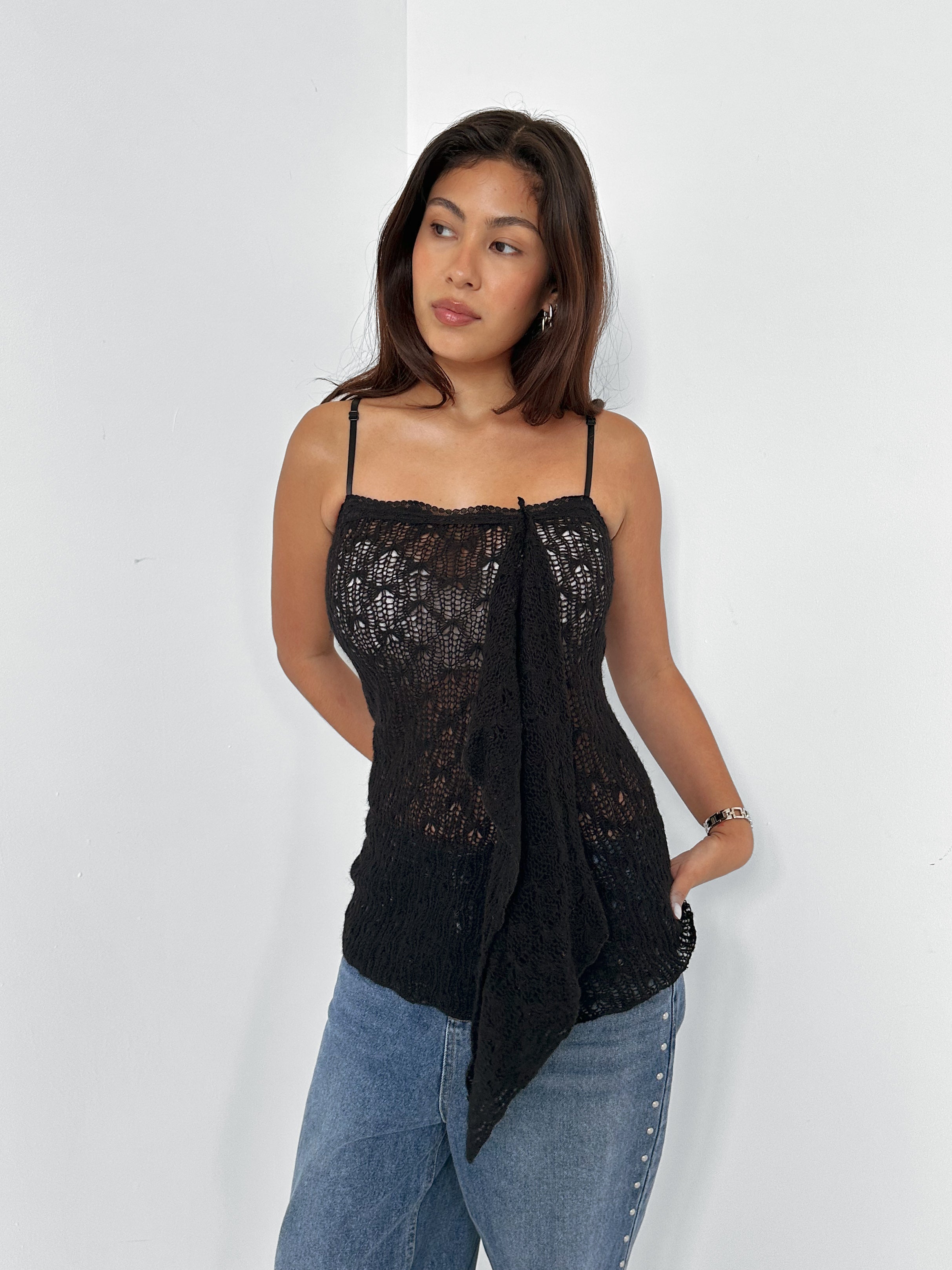 mohair top — size xs/s