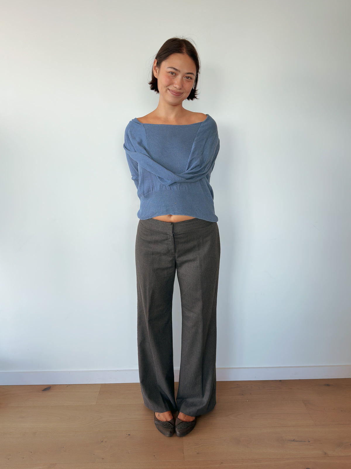 slouchy knit tee — size S