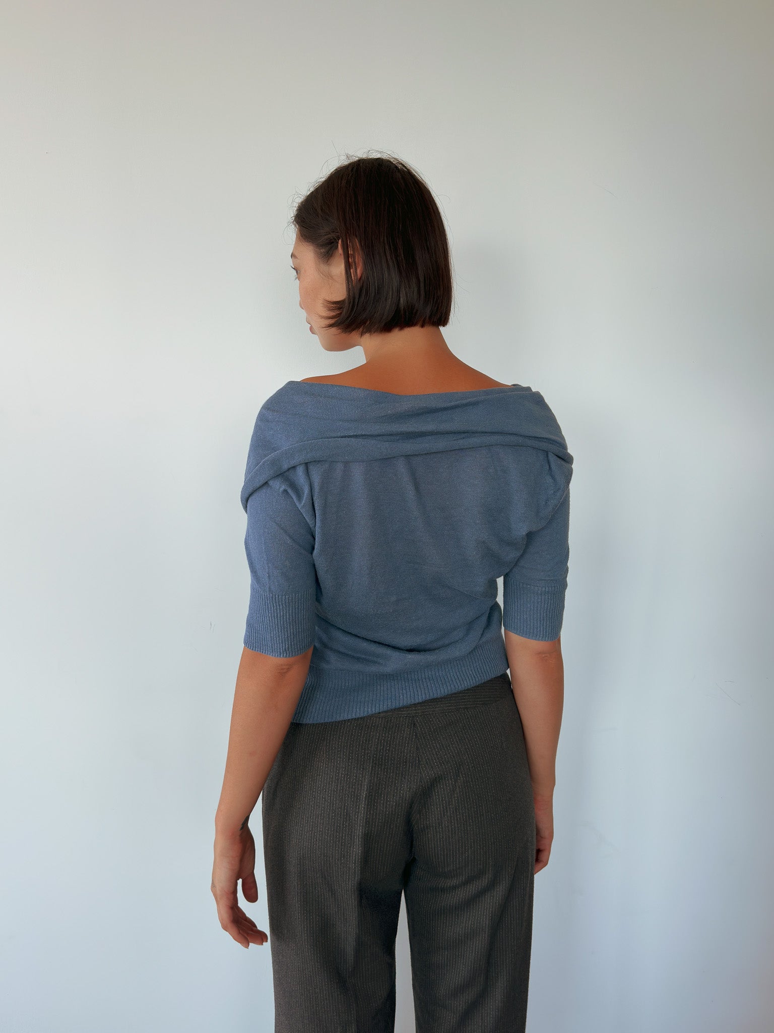 slouchy knit tee — size S