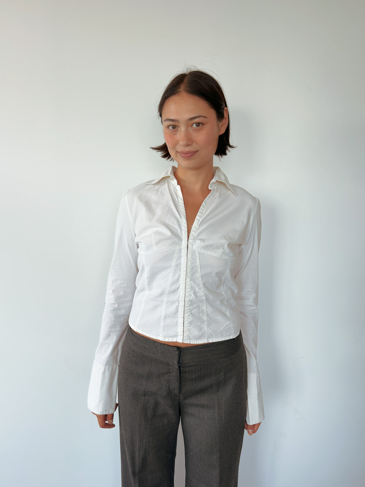 hook eye shirt — size S