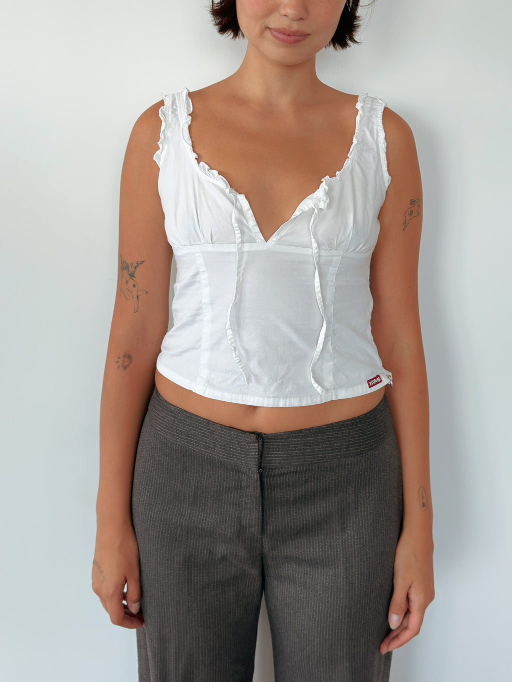 killah milkmaid top — size XS