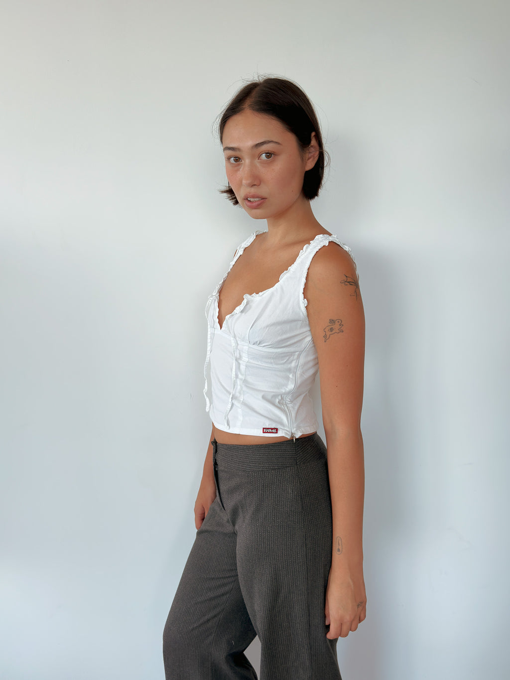killah milkmaid top — size XS