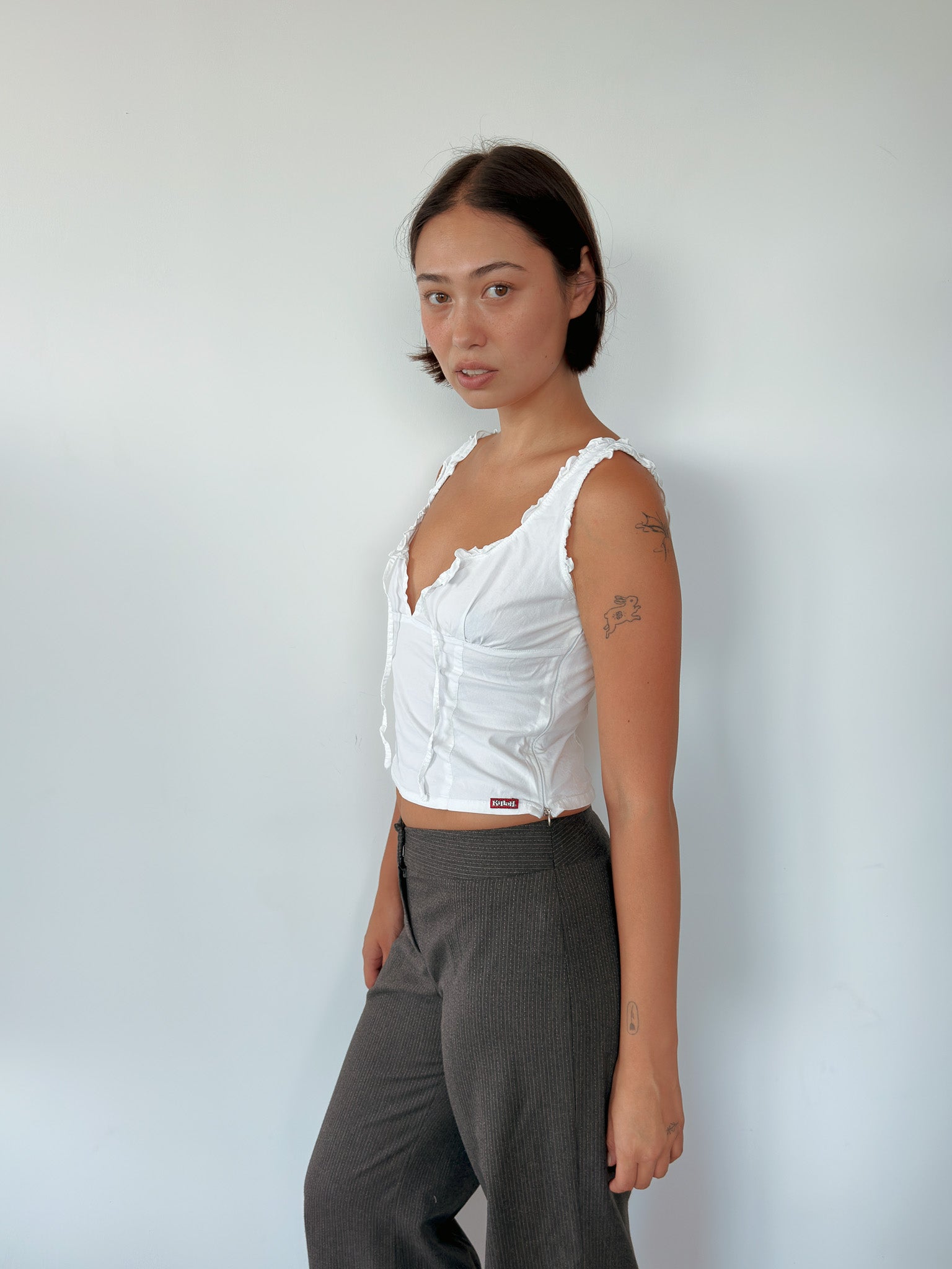 killah milkmaid top — size XS