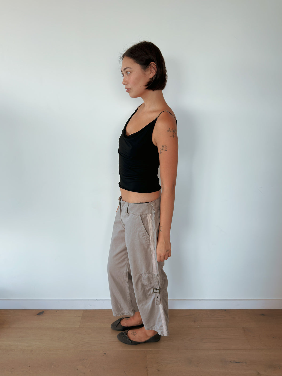 drape cowl neck cami — size S
