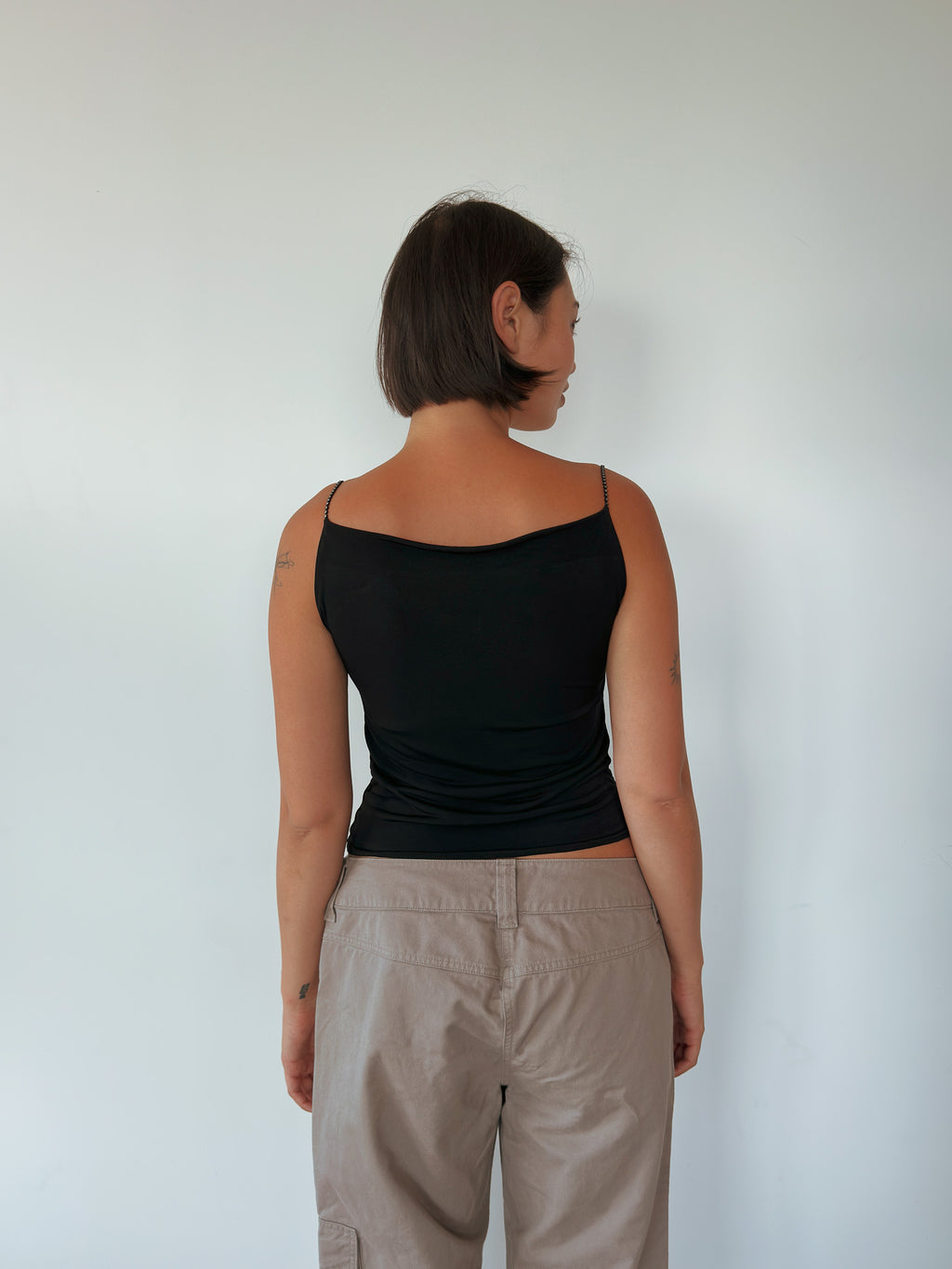 drape cowl neck cami — size S