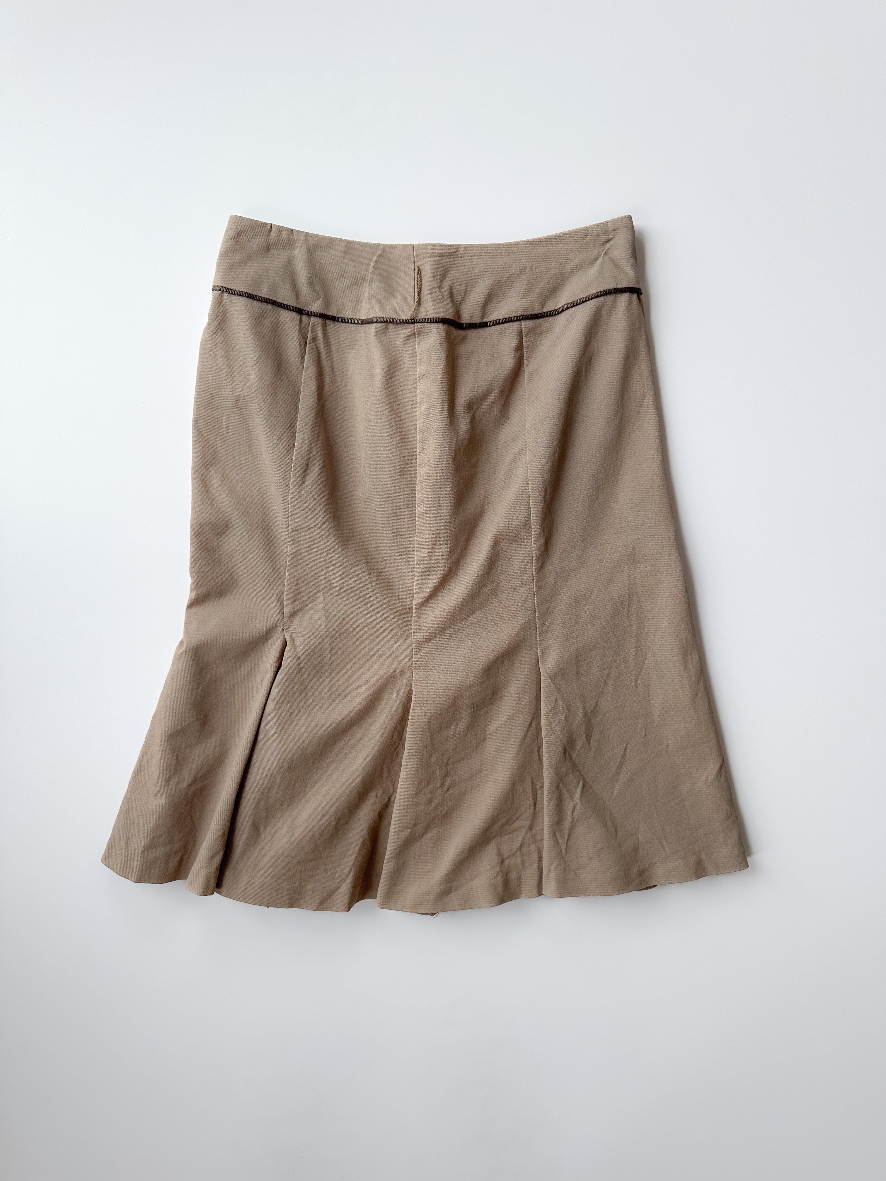 pleat midi skirt / size xsmall
