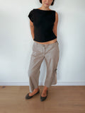 asymmetric drape top — size S