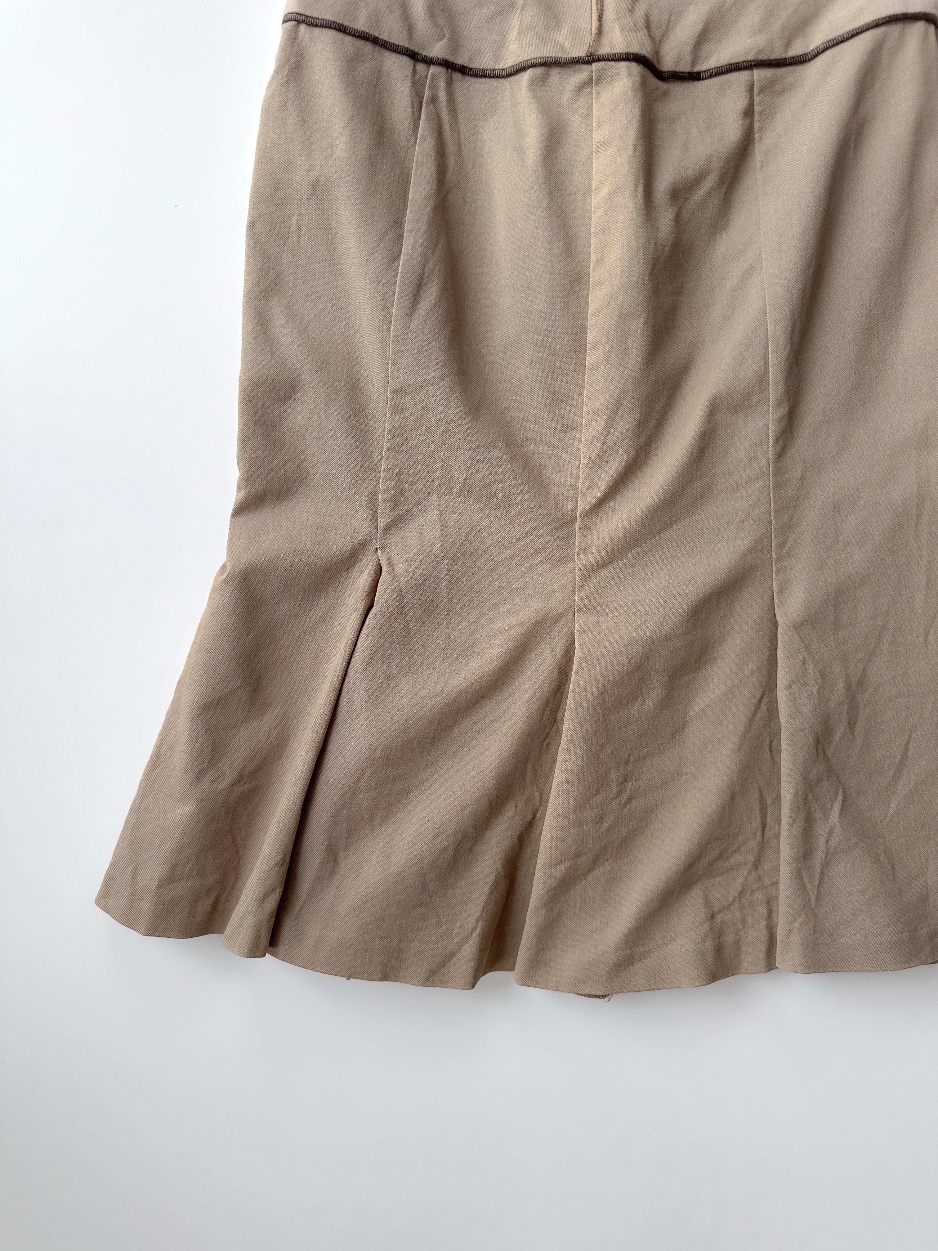 pleat midi skirt / size xsmall