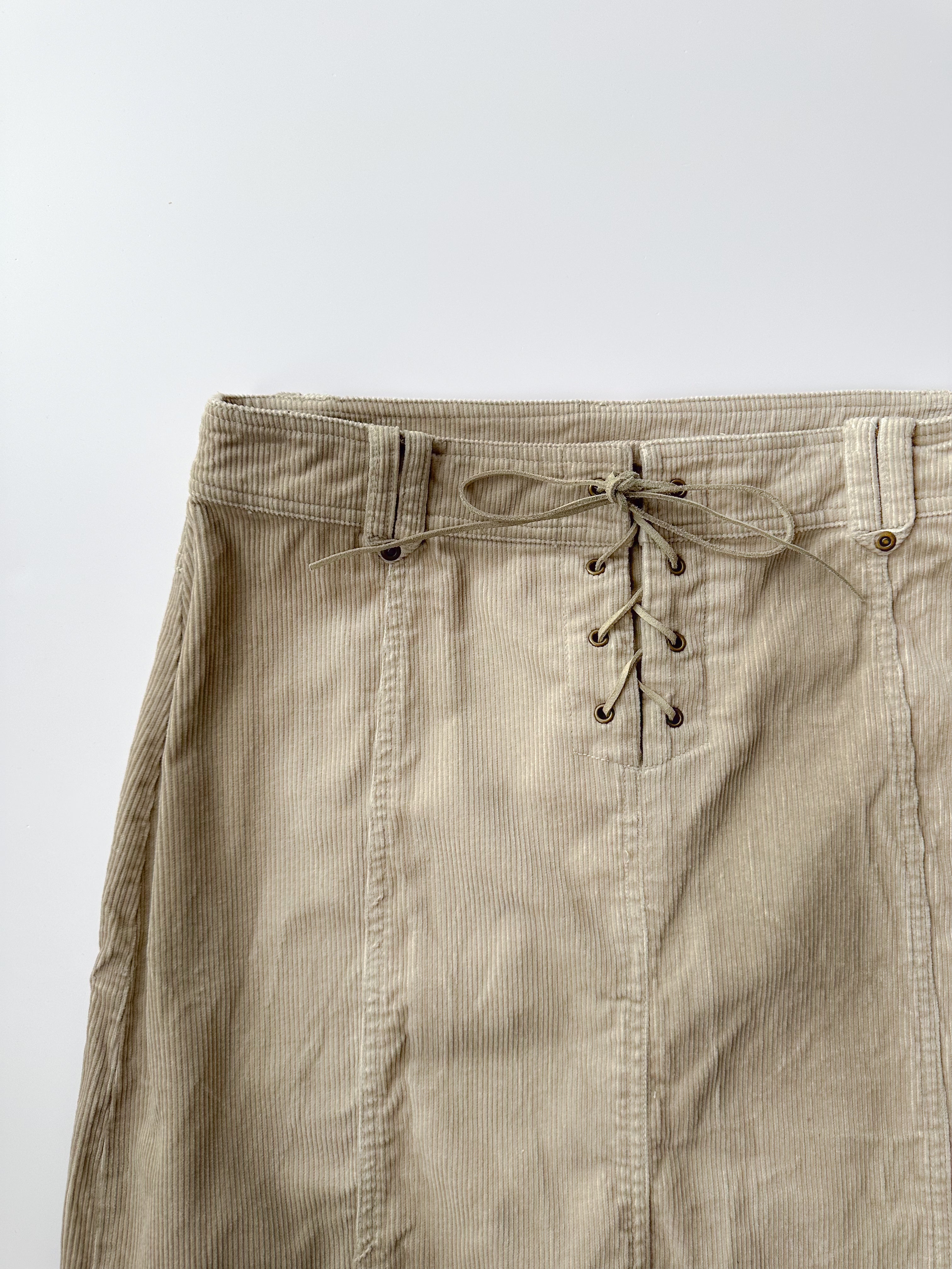 cord midi skirt / size medium