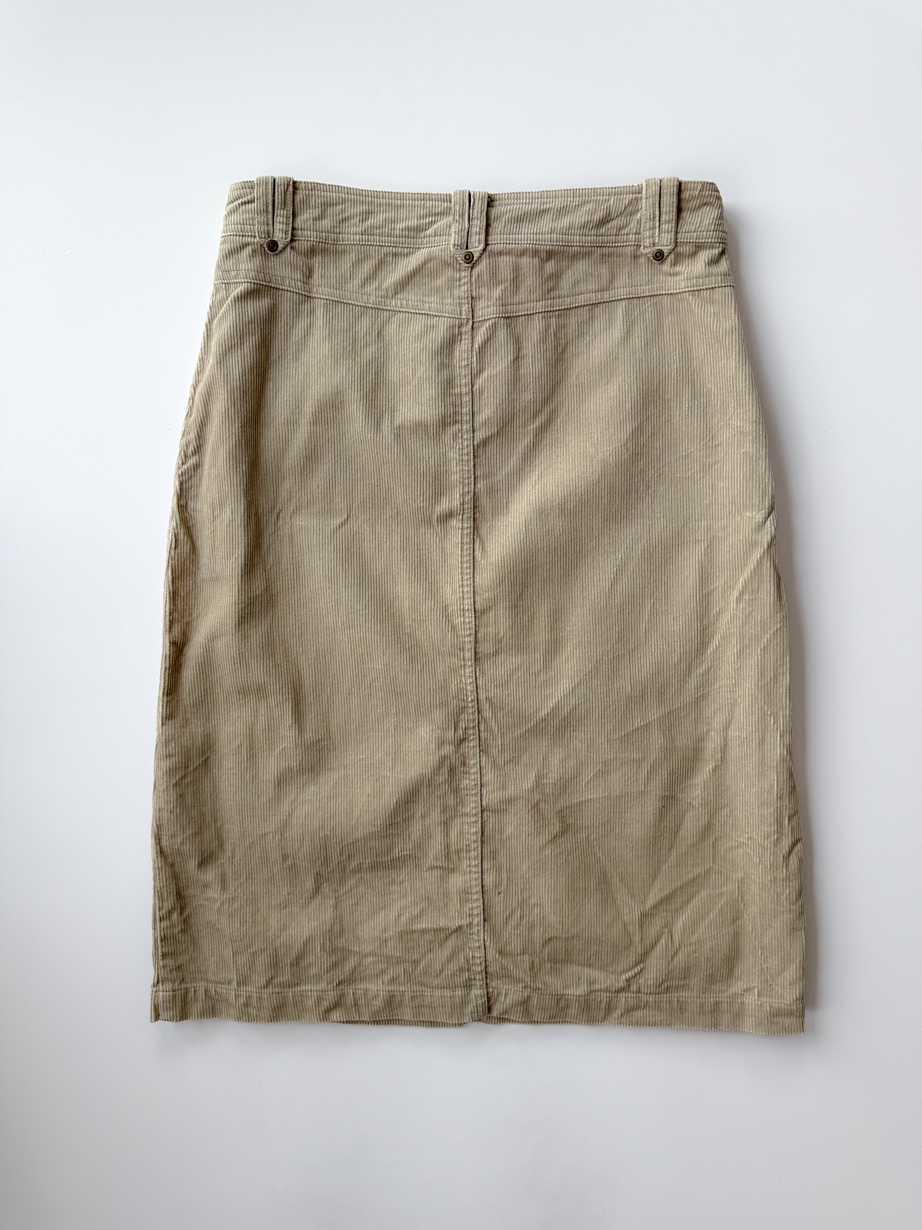 cord midi skirt / size medium