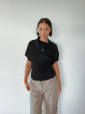slouchy button knit — size S